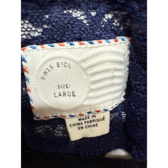 Anthropologie Postmark Striped Peplum Tank High-low design size large - Picture 4 of 5